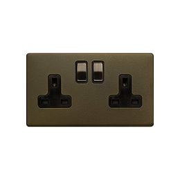 bronze double socket