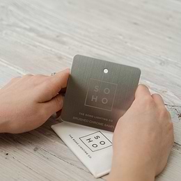 Soho Metal Finish Sample Brushed Chrome