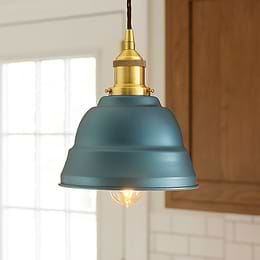 Racing Blue Small Pendant Light