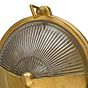 Soho Lighting Carlisle Half Cover IP65 Outdoor & Bathroom Polished Solid Brass Wall Light
