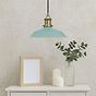 Duck Egg Blue Small Trinity Metal Painted Pendant Light