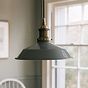 Slate Grey Small Trinity Metal Painted Pendant Light