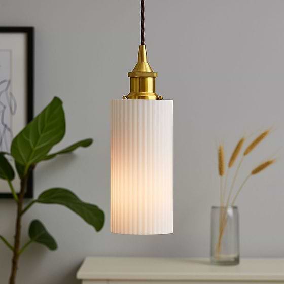 Ionian Ripple Deep Surf White Pendant Light