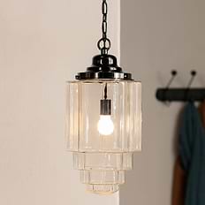 Glasshouse Nickel Pendant Light | Soho - Elesi