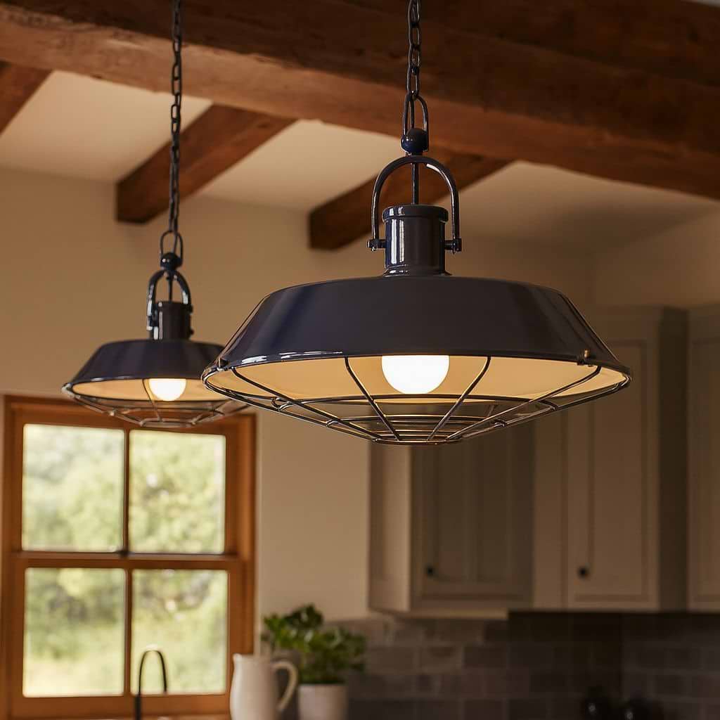 NEPOLI 4-Lights Industrial Farmhouse Cage Pendant Light Adjustable Han NEPOLI 4-Lights Industrial Farmhouse Cage Pendant Light Adjustable Han