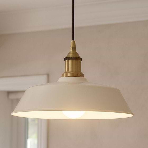 Pale Grey Chancery Painted Pendant Light