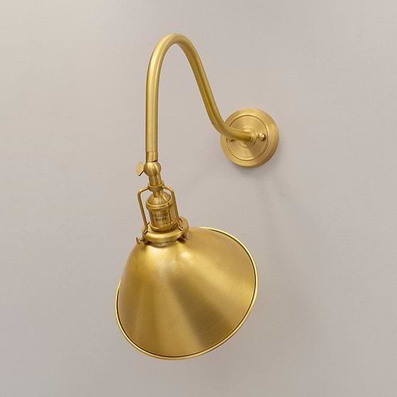 Soho Lighting Claridge Lacquered Antique Solid Brass Reading & Picture Wall Light