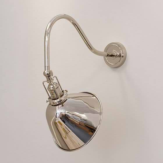 Soho Lighting Claridge Nickel Reading & Picture Wall Light