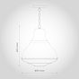 Compton Black Coffee Caged Bell Hallway Pendant Light
