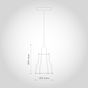 Denman Cone Industrial Black Cage Pendant Light