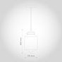 Goslett Clear Blown Glass Jar Pendant Light