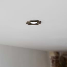 Soho Lighting Antique Brass LED Downlights, Fire Rated, Fixed, IP65, CCT Switch, High CRI, Dimmable