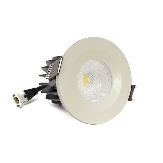 Soho Lighting Cream LED Downlights, Fire Rated, Fixed, IP65, CCT Switch, High CRI, Dimmable