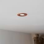 Soho Lighting Satin Rose Gold LED Downlights, Fire Rated, Fixed, IP65, CCT Switch, High CRI, Dimmable