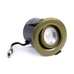 Soho Lighting Bronze 3K Warm White Tiltable LED Downlights, Fire Rated, IP44, High CRI, Dimmable