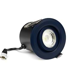 Soho Lighting Navy Blue 3K Warm White Tiltable LED Downlights, Fire Rated, IP44, High CRI, Dimmable