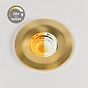 Soho Lighting Brushed Gold CCT Dim To Warm LED Downlight Fire Rated IP65