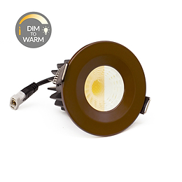 Soho Lighting Brown CCT Dim To Warm LED Downlight Fire Rated IP65