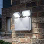 Saxby Sight ENM 3W IP65 Daylight White Outdoor Twin Spotlight