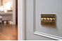 Soho Lighting Brushed Brass 4 Gang 2 -Way Intelligent Dimmer 150W LED (300w Halogen/Incandescent)