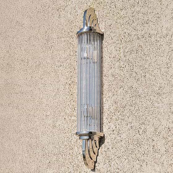 Soho Lighting Sheraton Nickel Art Deco Style Wall Light