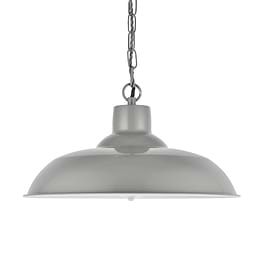 Portland Bedroom and Hallway Pendant Light French Grey - Soho Lighting