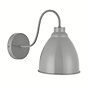 Satin French Grey Vintage Wall Light - Oxford