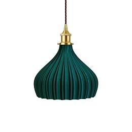 Emerald Green Recycled Material Pendant Light