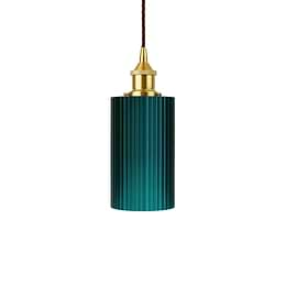 Ionian Ripple Shallow Emerald Green Pendant Light