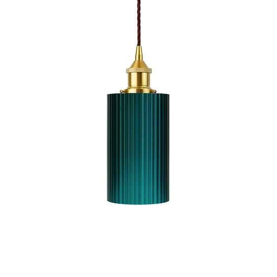 Ionian Ripple Shallow Emerald Green Pendant Light