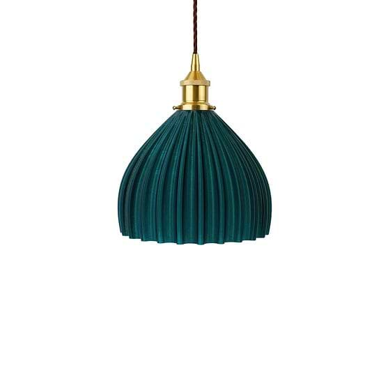 Large Scallop Shell Emerald Green Pendant Light