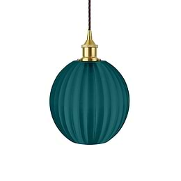 Emerald Green Recycled Material Pendant Light