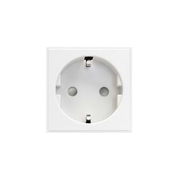 Soho Lighting White 16A Euro Socket Round Pin EM-Euro Module