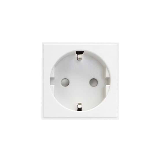 Soho Lighting White 16A Euro Socket Round Pin EM-Euro Module