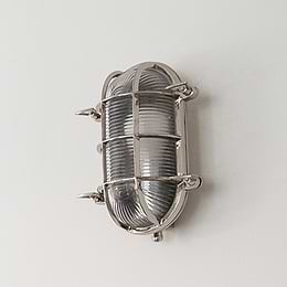 Nickel Bulkhead Bathroom Light