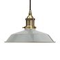 French Grey Small Trinity Metal Painted Pendant Light