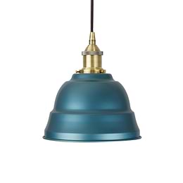 Racing Blue Lincoln Painted Pendant Light