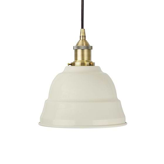 Clay White Lincoln Painted Pendant Light