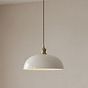 Pale Grey Worcester Painted Pendant Light