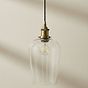 Clear Glass Vase Pendant Light