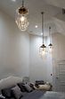 Soho Lighting Glasshouse Brass Clear Glass Schoolhouse Hallway Pendant Light