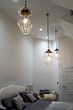 Soho Lighting Glasshouse Brass Clear Glass Schoolhouse Hallway Pendant Light