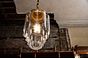 Soho Lighting Glasshouse Brass Clear Glass Schoolhouse Hallway Pendant Light