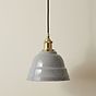 French Grey Lincoln Painted Pendant Light
