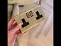 Antique Brass 2 Gang Socket - Square