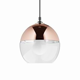 Rose gold pendant light