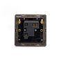 Soho Lighting Matt Black 13A Unswitched Fused Spur (FCU) Black Insert Screwless