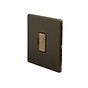 Soho Lighting Bronze 13A Unswitched FCU Black Inserts Screwless