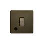 Soho Lighting Bronze 13A Unswitched FCU Flex Outlet Black Inserts Screwless