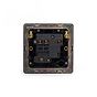 Soho Lighting Matt Black 13A Switched Fused Spur (FCU) Black Insert Screwless